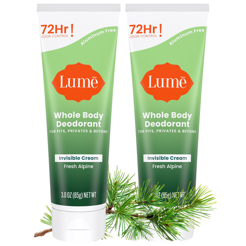 Lume whole body front packaging showing clean tube and branding for easy identification