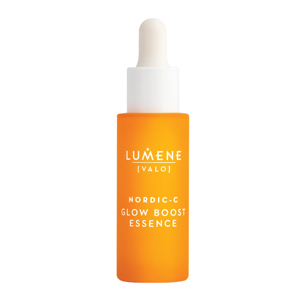 Lumene bottle front packaging showing label and glow benefits