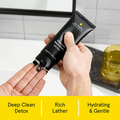 Lumin pump and cap detail emphasizing easy dispensing and convenience