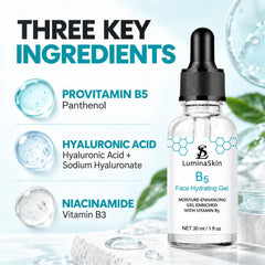 LuminaSkin pump dispensing gel demonstrating easy, mess-free use
