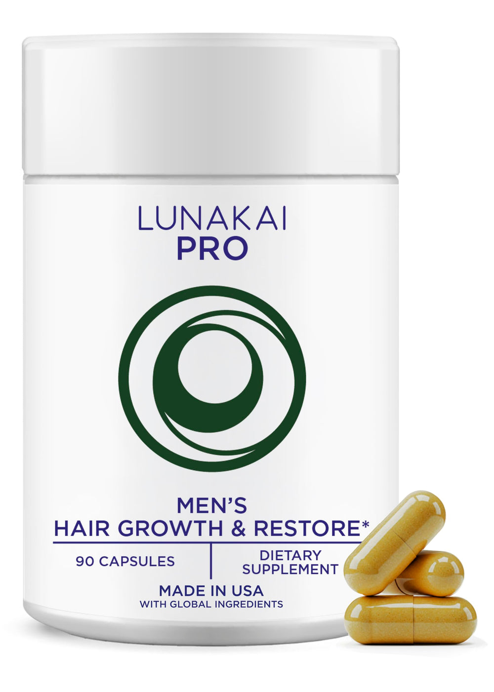Lunakai front label bottle showing product name and benefits