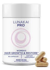 Lunakai front packaging showing bottle and label benefits