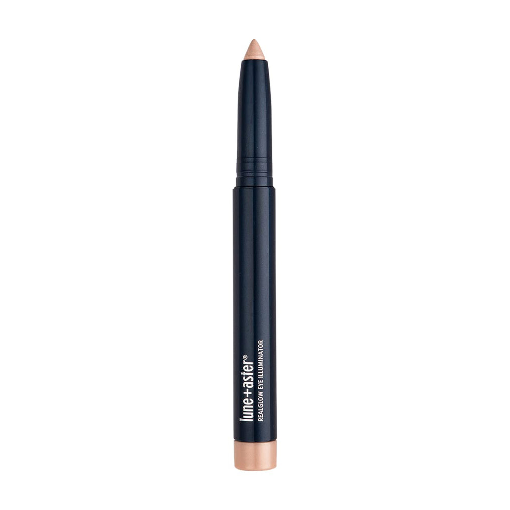 Lune+Aster front packaging showing sleek champagne pencil and clear benefit
