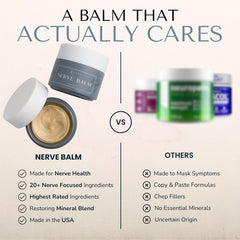 Lune nerve balm application on foot illustrating targeted relief and simple massage use