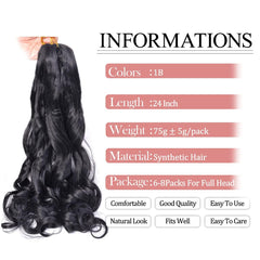 Luoyudu close-up of loose wavy curls showing soft texture for natural-looking styles
