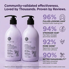 LUSETA shampoo lather close-up demonstrating gentle, rich cleansing
