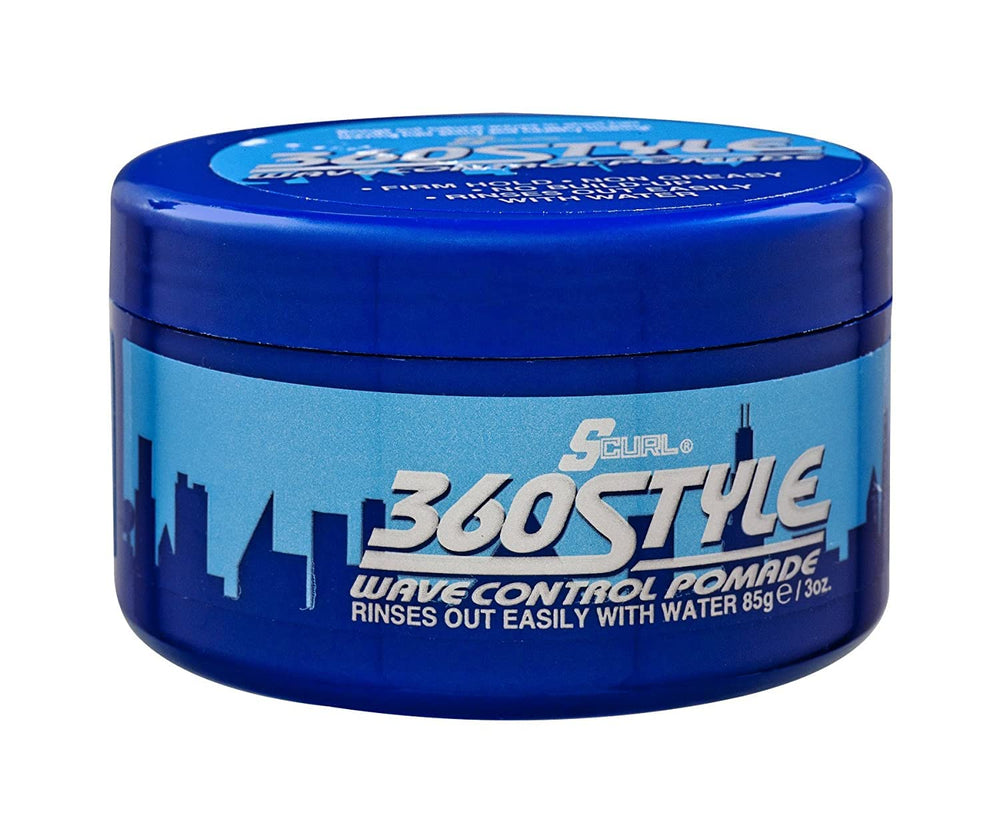 Luster's S-Curl front packaging shows product and quick supply benefit