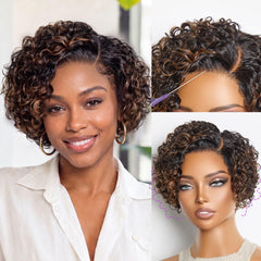 LUVME front view pixie short showing neat hairline and instant polished look