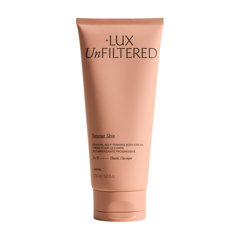 Lux Unfiltered front packaging showing bottle and benefits