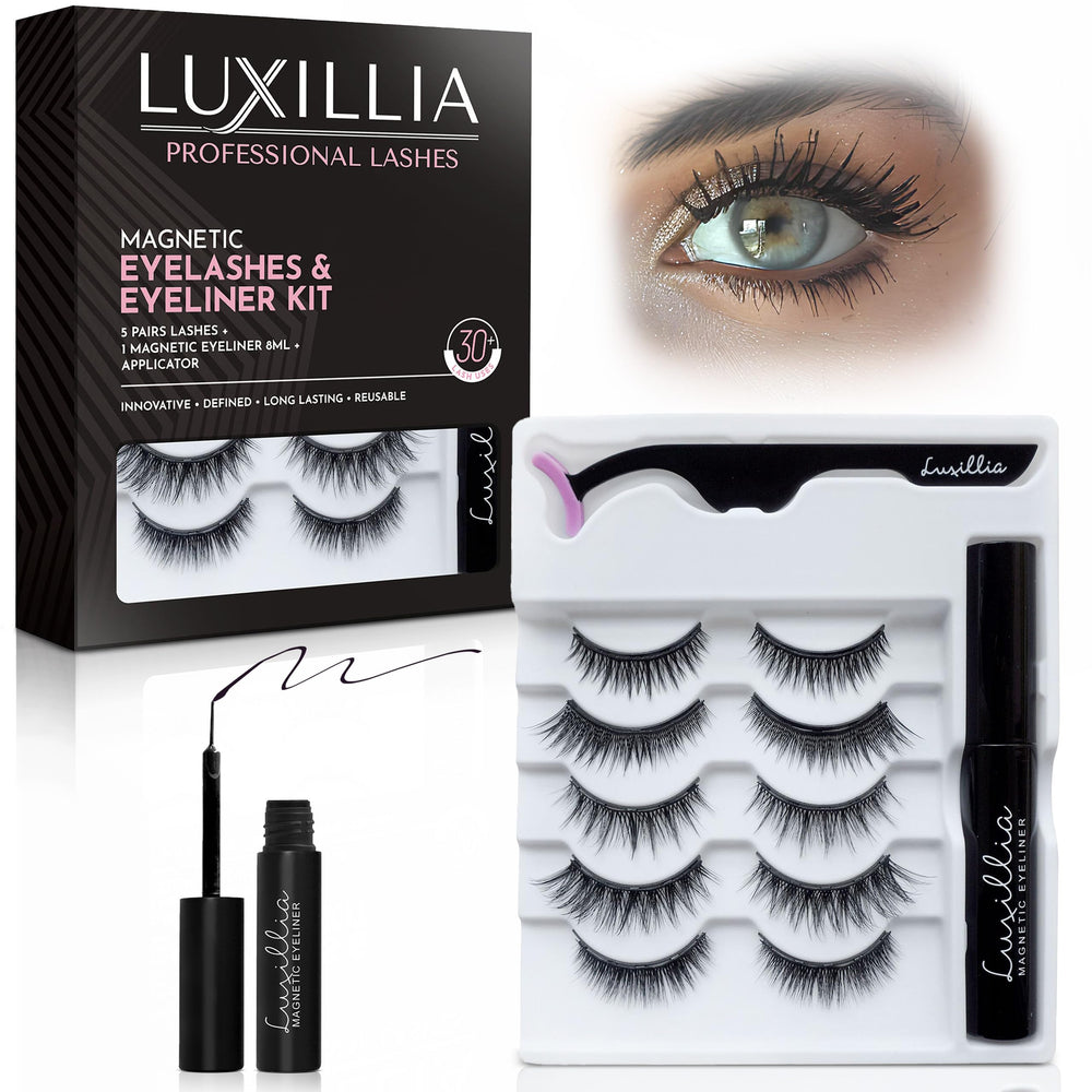 Luxillia front packaging showing complete kit and travel-ready case