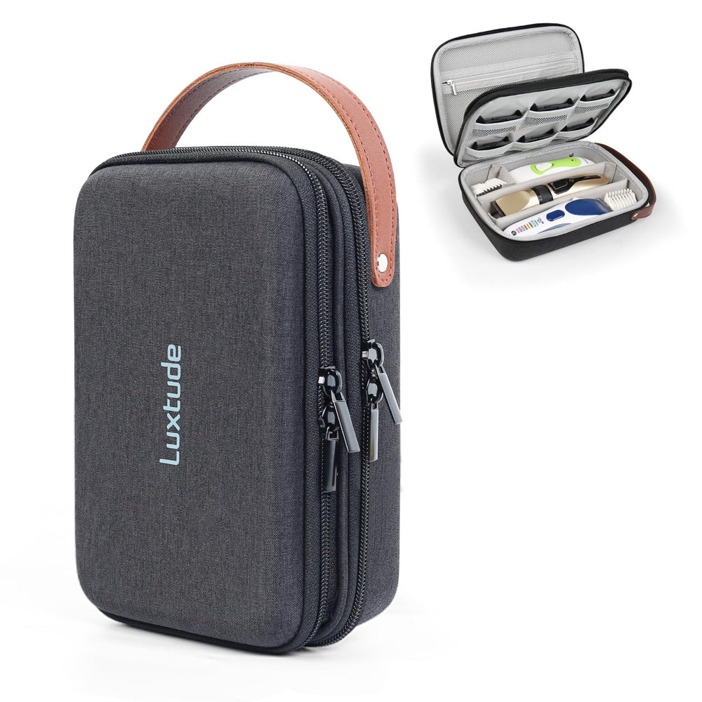 Luxtude front closed case showing compact protection and easy transport