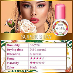Lyon Lash black adhesive texture close-up highlighting smooth thin consistency
