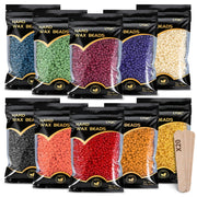 LYQC front packaging showing wax beads and applicators for easy at‑home waxing