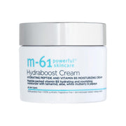 m-61 front packaging showing jar and brand, highlights hydration benefit