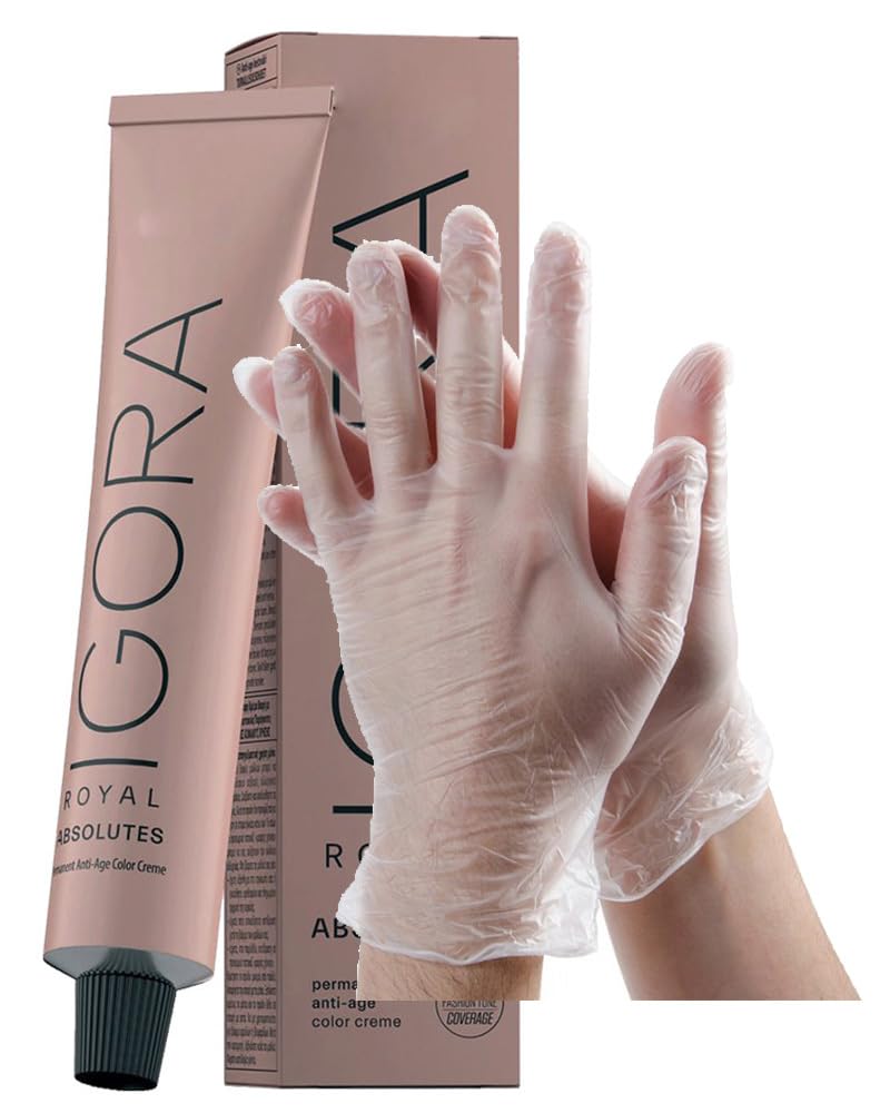 M Hair Designs IgoraAbsolutes front packaging showing shade and clean application benefit