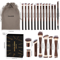 MAANGE bristle texture detail highlighting soft synthetic fibers for gentle blending