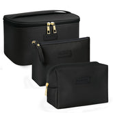MAANGE large bag front view showing sleek black finish and polished zipper, professional look