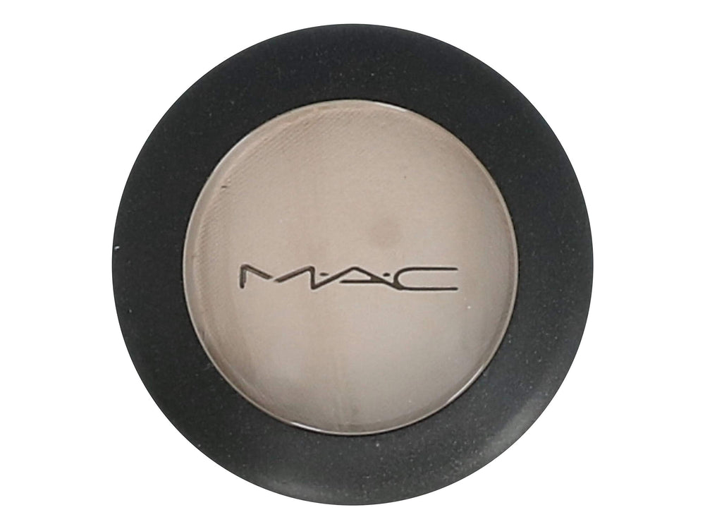 MAC Brûlé satin eye shadow pan front showing smooth neutral shade and blendable finish