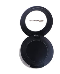 MAC Eye Shadow Carbon front pan showing deep matte black shade and brand label benefit