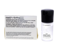 MAC Prep + Prime Fix+ atomizer close-up highlighting fine mist for even finish