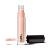 MAC Lipglass front tube showing product and branding for easy identification
