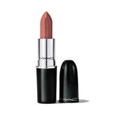 MAC Lustre Hug Me front view showing sleek bullet and shade benefit moisturizing