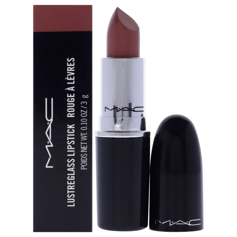 MAC Lustreglass front view showing slim bullet and glossy finish benefit