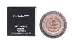 MAC Paint Pot Painterly applied with brush on eyelid showing even base benefit