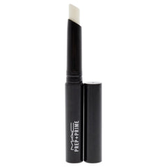 MAC prep + prime lip on model lips before and after showing improved smoothness