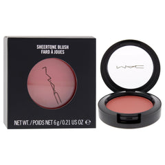 MAC Sheertone Blush texture swirl demonstrating blendable silky finish benefit