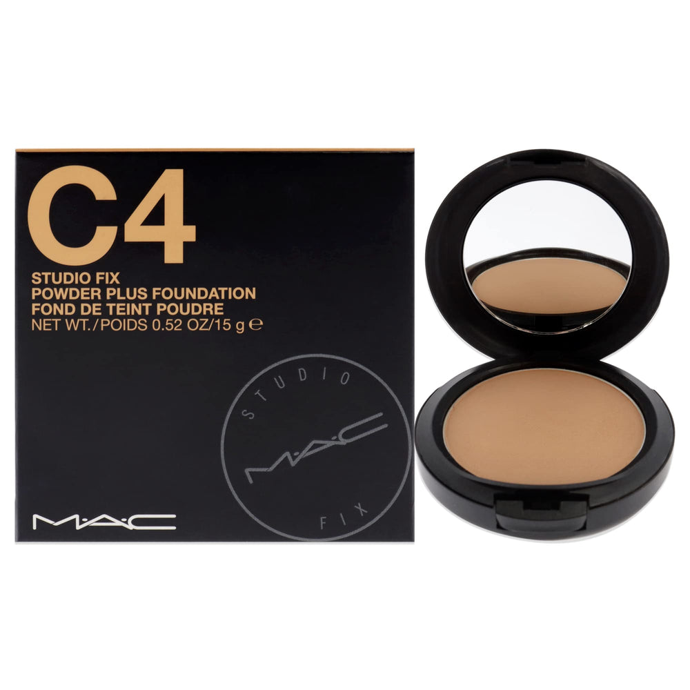 MAC compact front view showing product and packaging benefits