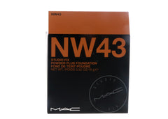 MAC studio fix open compact close-up of pressed powder texture and finish