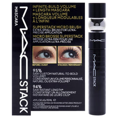 MAC Superstack front tube showing sleek packaging and brand impact