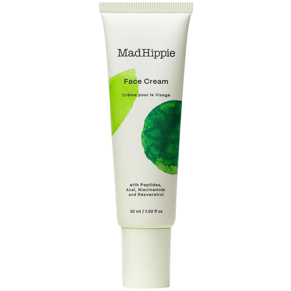 Mad Hippie front packaging showing clean moisturizer and daily hydration benefit