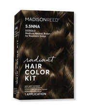 Madison Reed 5.5NNN front packaging showing kit benefits and shade