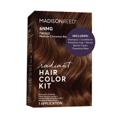 Madison Reed front packaging showing shade 6NMG and benefits