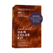 Madison Reed front packaging shows 7RC Light Ginger Red for vibrant color