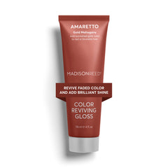Madison Reed tube front view showing Amaretto Bronze and quick effect