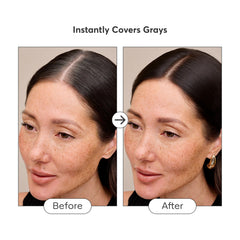 Madison Reed before and after hairline coverage demonstrating instant concealment