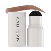 MADLUVV refill front view showing compact auburn cartridge and applicator benefit quick replacement