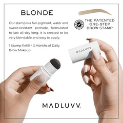 MADLUVV refill with cap open revealing pigment reservoir for easy loading