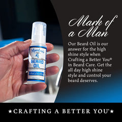 Maestro's Classic applied to beard by hand demonstrating quick conditioning and taming