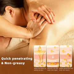 MAGIC LUXE OIL pouring a drop to show fast absorption benefit
