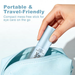MAGIC LUXE OIL size next to coin, illustrating compact 0.38 oz portability benefit