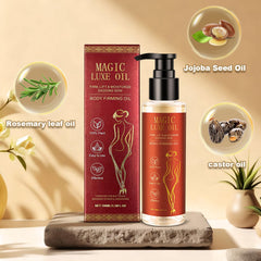 MAGIC LUXE OIL texture close-up droplet showing silky, fast-absorbing finish