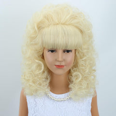 MAGQOO closeup of curly heat-resistant fiber highlighting natural sheen