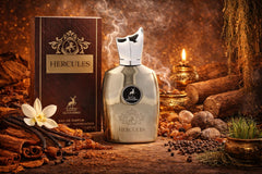 Maison Alhambra Hercules bottle on dresser conveying versatile daily use and style benefit