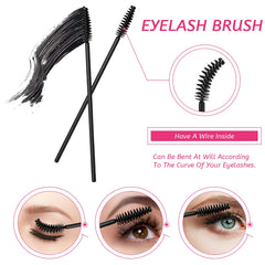 Maitys mascara wand detail highlighting bristle shape for even coating