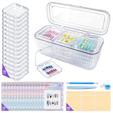 Majeree organizer box front view showing tidy nail storage and quick selection