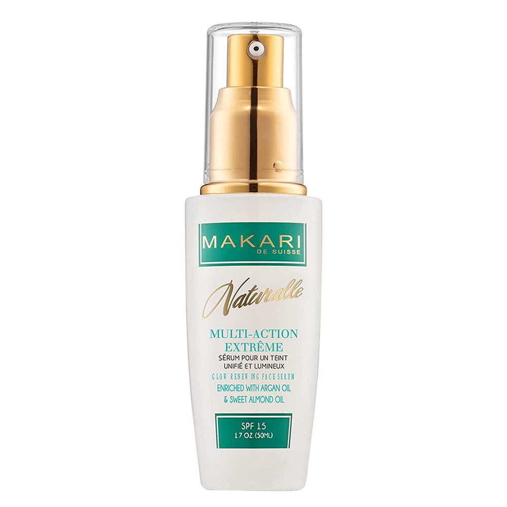 Makari front packaging showing bottle and label for quick identification and trust